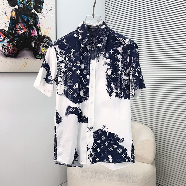 Rare color Louis Vuitton replica Monogram Bandana short sleeve shirt vuz28788