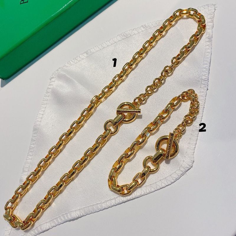 Very popular! Bottega Veneta 21SS T-bar chunky chain bracelet/necklace fake bot09015 Very popular! Bottega Veneta 21SS T-bar chunky chain bracelet/necklace fake bot09015
