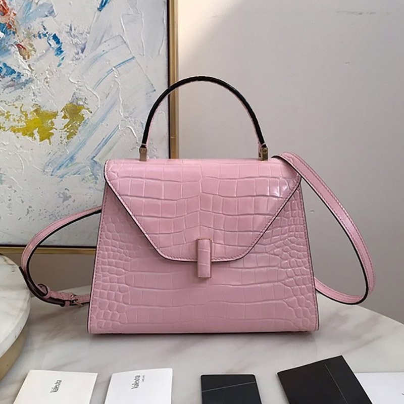No. 1 in cumulative sales! Valextra Iside Crocodile Replica Handbag Vuz34460