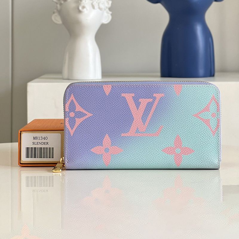 22AW Louis Vuitton Long Wallet Copy Wallet Gradient Monogram M81340