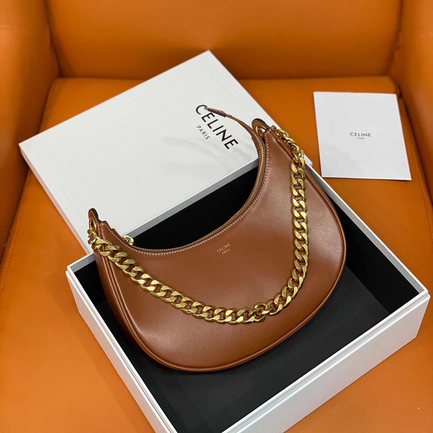 Rare color Celine Medium AVA (Ava) copy chain shoulder bag 199583DGQ Rare color Celine Medium AVA (Ava) copy chain shoulder bag 199583DGQ