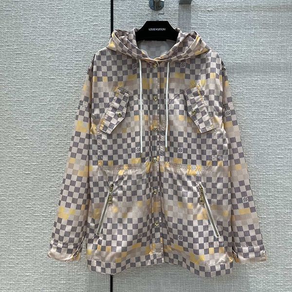Cool and cute? Louis Vuitton hoodie copy gray Damier vuu54548