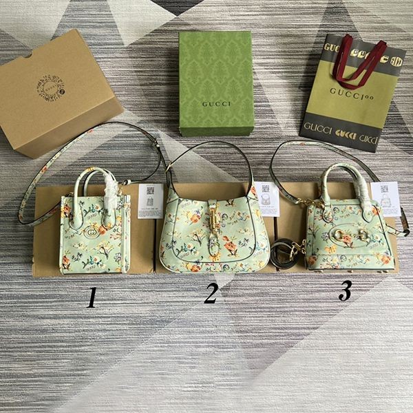21-22AW Gucci BLOOMING LOVE Jackie 1961 Small Shoulder Bag Replica 3 Sizes 636709AAAP63102