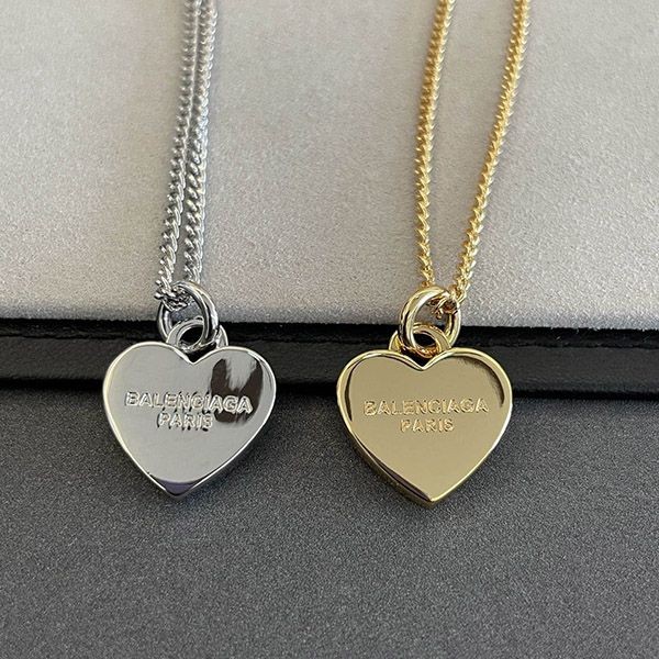 Extremely rare! Balenciaga heart necklace replica in two colors baq80293
