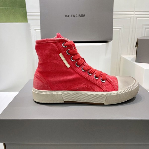 Eye-catching color Balenciaga copy PARIS HIGH TOP sneakers in red bap22382 Eye-catching color Balenciaga copy PARIS HIGH TOP sneakers in red bap22382