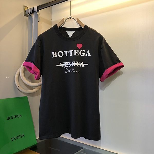Super Hot Topic! [Bottega Veneta] Contrast Stitch Replica T-Shirt bos35019