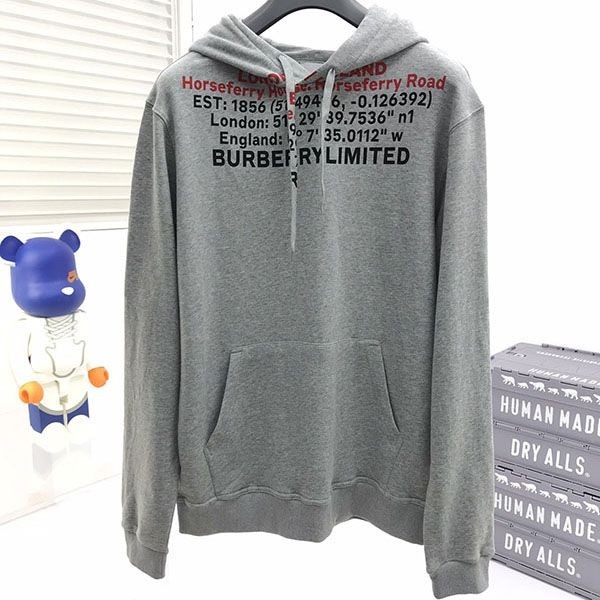Battle for the top [Burberry *New Arrival] *Horseferry Print Cotton Hoodie Replica Bax86074