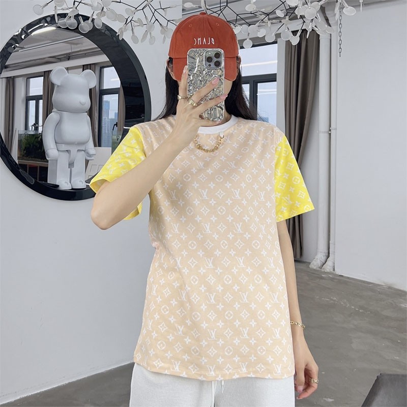 Spring/Summer new Louis Vuitton pastel monogram T-shirt replica vub58416