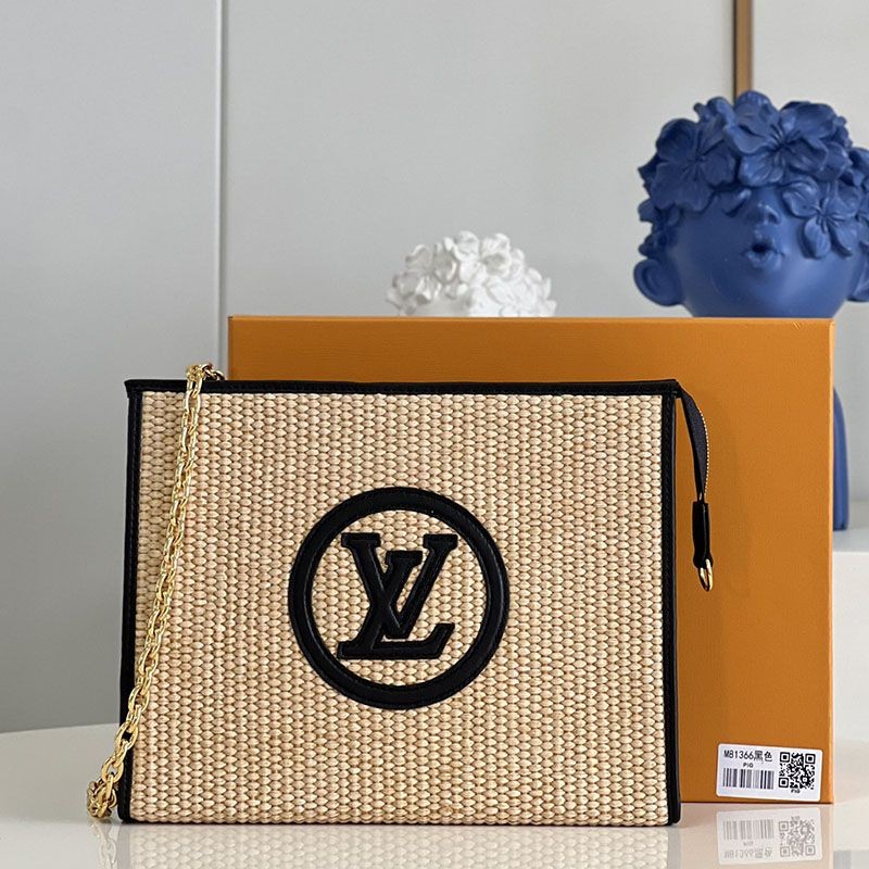 Very popular! Louis Vuitton Shoulder Bag Replica Chain Clutch 2way Logo M81366