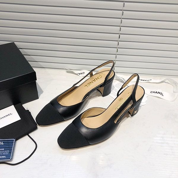 Eye-catching color Chanel slingback shoes replica shi60350 Eye-catching color Chanel slingback shoes replica shi60350