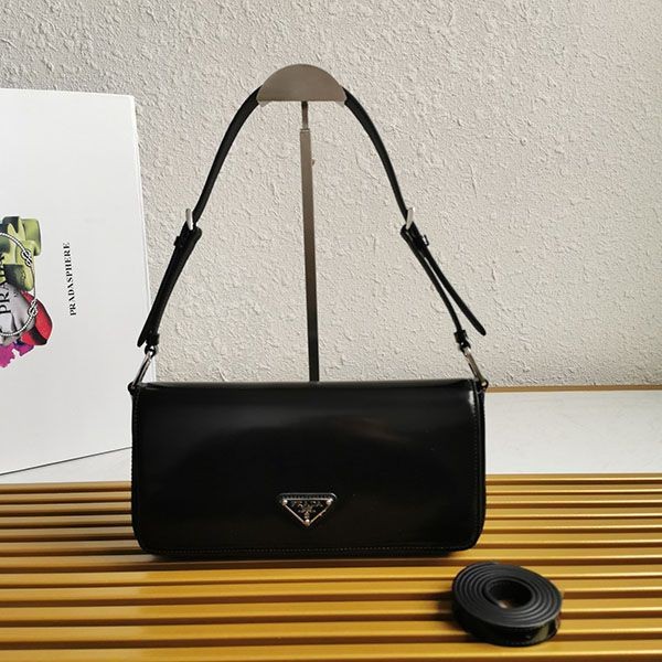 Competition for Prada Femme Brushed Leather Bag Replica puj27134