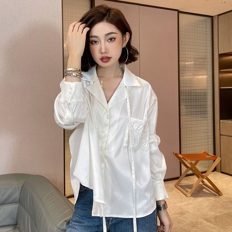 Cute★22SS Loewe Replica ANAGRAM Pajamas Cotton Shirt V-neck loz91535 Cute★22SS Loewe Replica ANAGRAM Pajamas Cotton Shirt V-neck loz91535