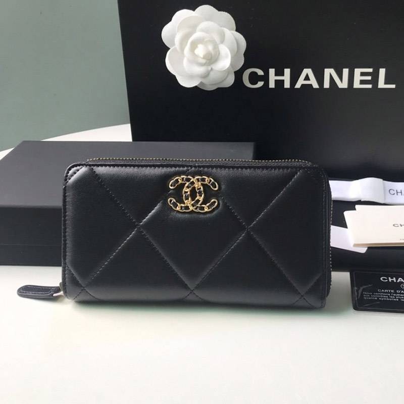 High quality? Chanel replica nineteen zip long wallet shl23333