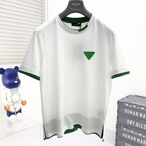 New Spring Item [Bottega Veneta] Contrast Stitch Copy T-Shirt bor90190