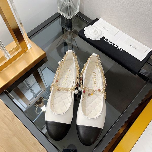 Very popular: New Chanel classic ladies' low-heel pumps, replica N-grade shl87536