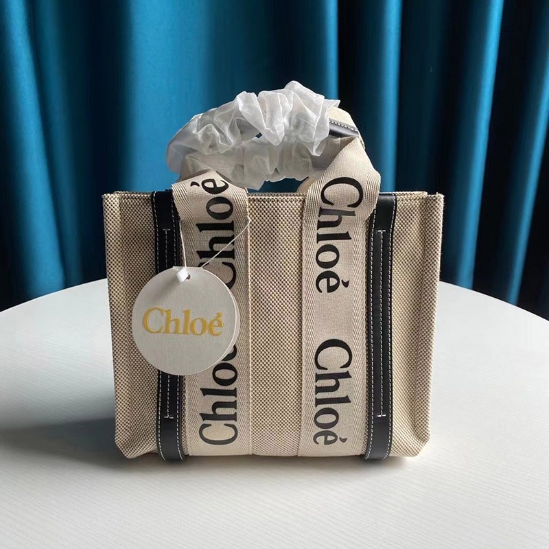 21AW New Chloe Woody Replica Woody Shopping Bag Handbag Woody CHN74021