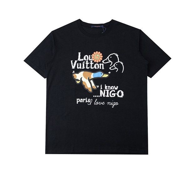 Very popular all over the world? Louis Vuitton nigo collaboration crew neck T-shirt fake duck vut38937 Very popular all over the world? Louis Vuitton nigo collaboration crew neck T-shirt fake duck vut38937