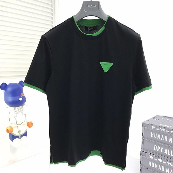 Free shipping [Bottega Veneta] Contrast stitching fake T-shirt bot74090