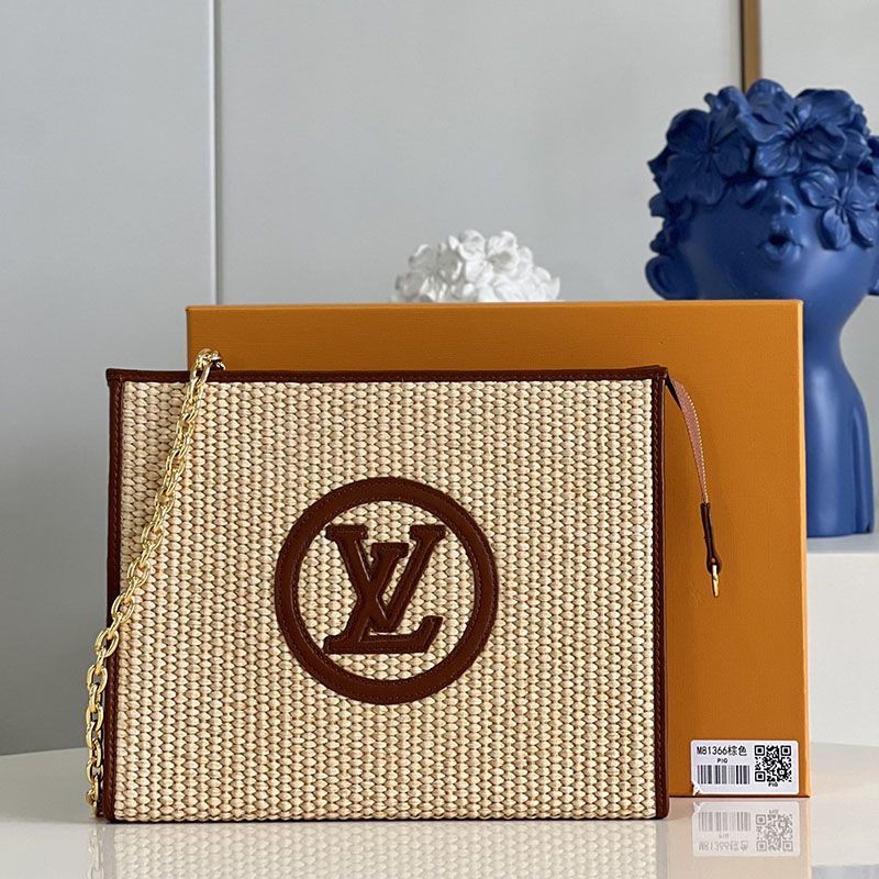 Spring/Summer new arrivals? Louis Vuitton shoulder bag, chain clutch, 2way logo basket bag, fake vuo05348