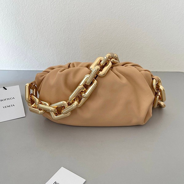 Cute Bottega Veneta Teen Chain Pouch Bag Replica Almond 690831V1BW02700