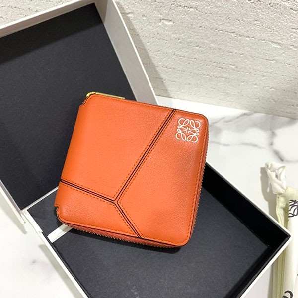 Not available in Japan Loewe Puzzle Round Zip Bi-fold Wallet Replica low16415