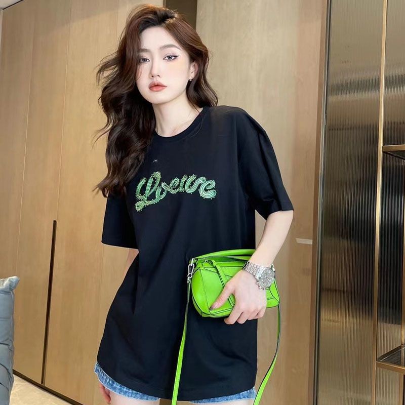 Spring/Summer new Loewe cactus logo simple short-sleeve T-shirt fake loa02989