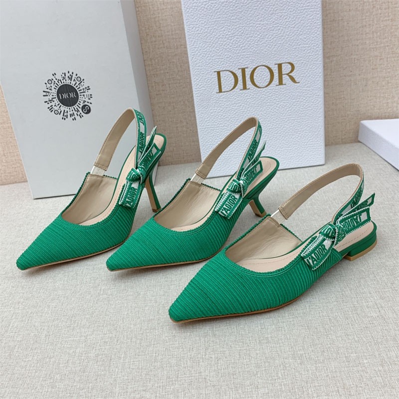 Popular Dior ★ JA Dior Cheap Ballerina Flat Sandals Replica Slingback det99454