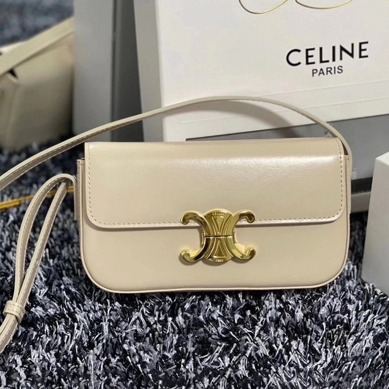 Immediate domestic delivery [Celine shoulder bag replica] Triomphe shoulder bag khaki Cei82317