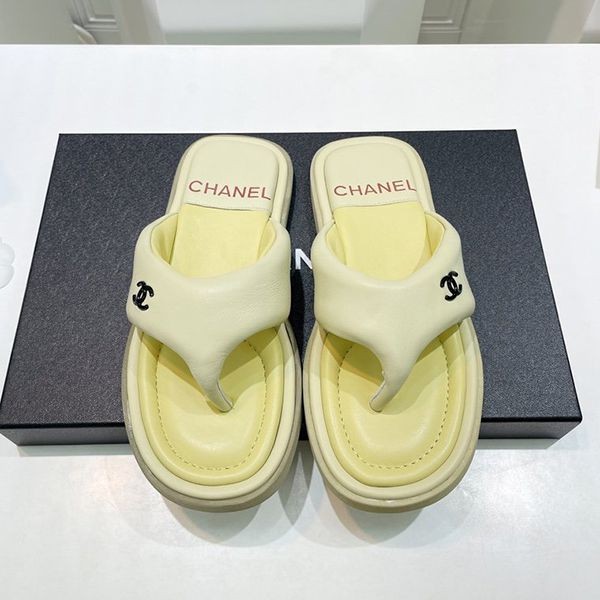 New color ☆ Rare Chanel Coco Mark Platform Sandals Mules Fake shj07139