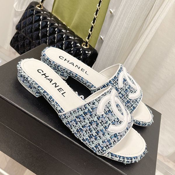 New limited edition Chanel Coco Mark platform sandals and mules replica shu37208