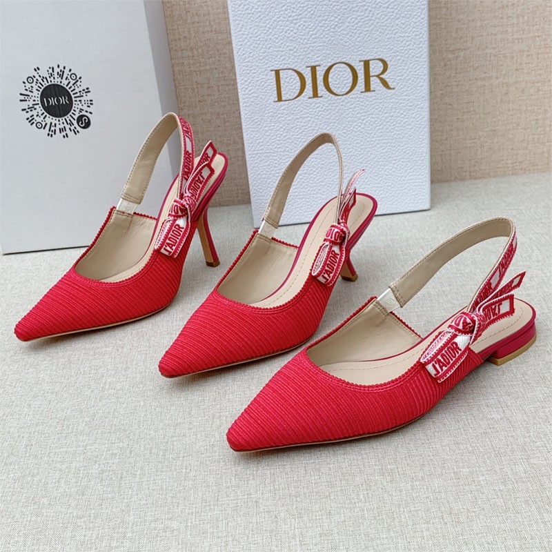 Eye-catching color Dior ★ ja Dior fake ballerina flat sandal copy slingback deq25599