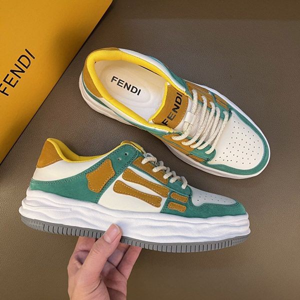 Rare Fendi Match Suede Low Sneakers Replica fem59033