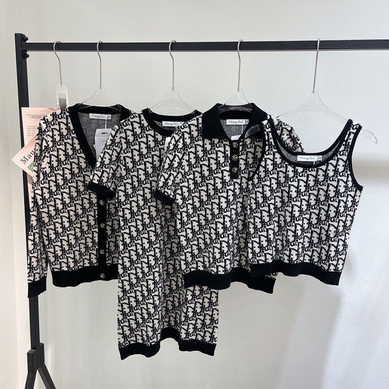 Very popular: New Dior fake cardigan, cashmere, silk, navy blue deu61042