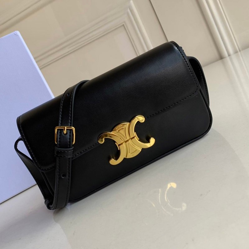 21-22AW★Celine Replica Triomphe Shoulder Bag Calfskin Cex82788