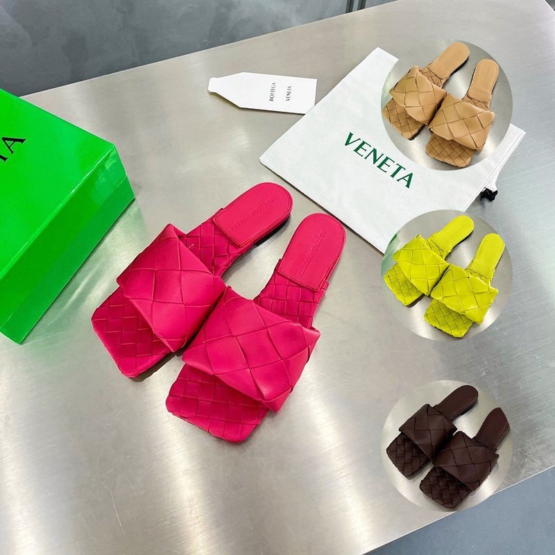 《Very Popular》★Bottega Veneta Replica★Rubber Lido Quilted Flat Sandals bot96497