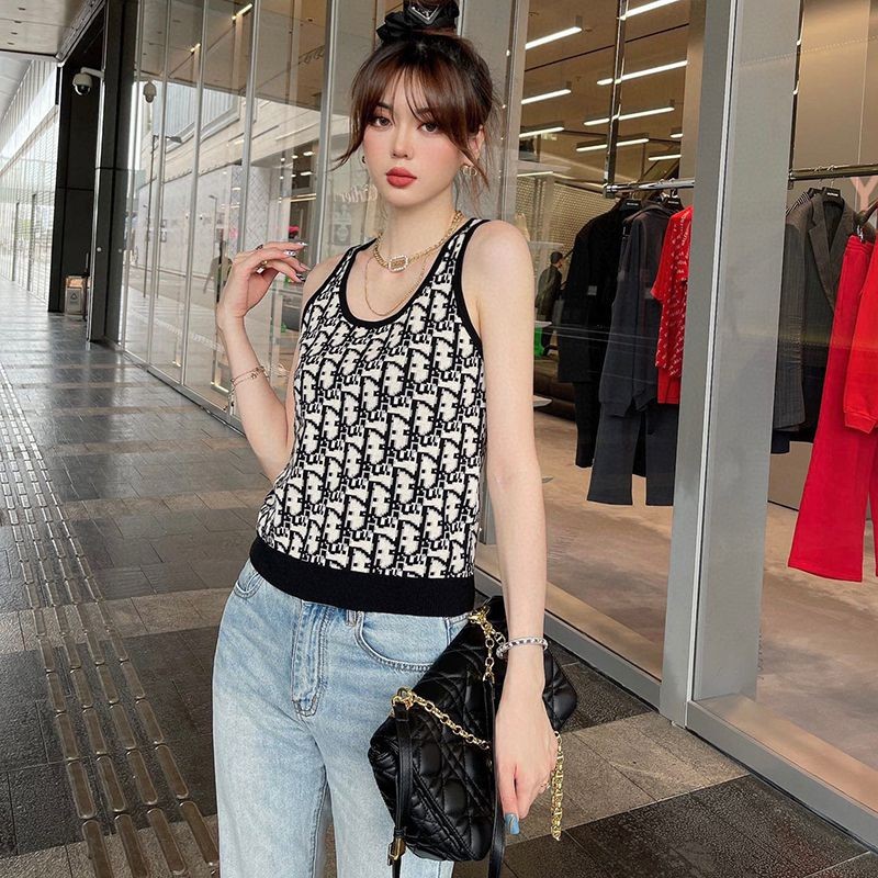 Must-have sold out Dior sleeveless sweater wool cashmere replica deb18397