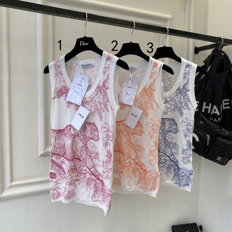 Very popular all over the world? 22SS Dior Vest Silk Drape Tank Top Fake 3 Colors dej19958 Very popular all over the world? 22SS Dior Vest Silk Drape Tank Top Fake 3 Colors dej19958