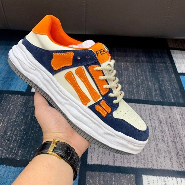 New sale Fendi Match suede low sneakers fake fej68179