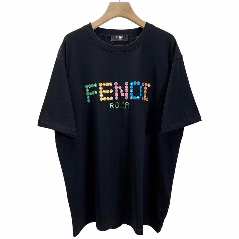 Very popular!! New color Fendi Crew neck logo jersey fake T-shirt fez81956 Very popular!! New color Fendi Crew neck logo jersey fake T-shirt fez81956