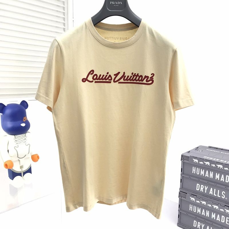 Very popular! Louis Vuitton replica embossed LV T-shirt vub81668