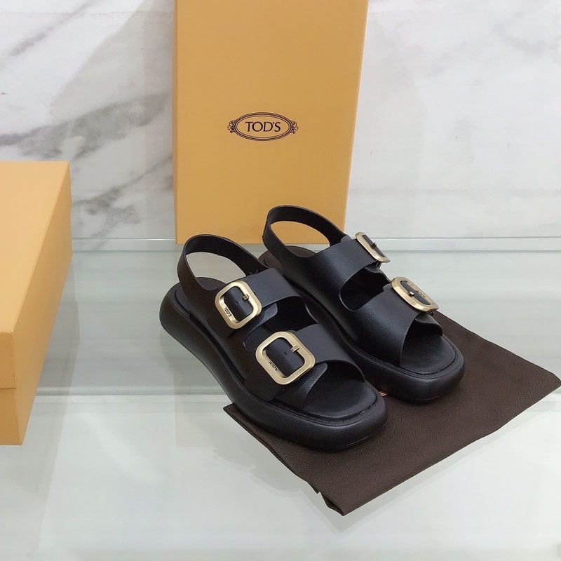 No.1 popular Tod's sandals replica women's metal buckle slippers popular toi99184