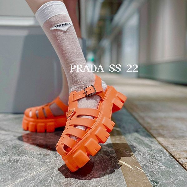 Spring/Summer New Arrivals Prada Foam Rubber Sandals Replica pug97166