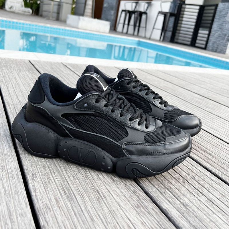 ☆Very popular☆ Valentino Garavani VLTN logo bounce sneakers replica Vuv82812