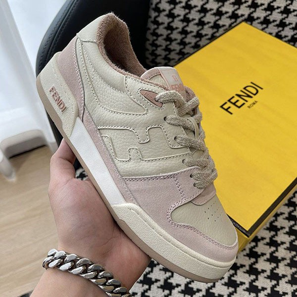 Extremely rare! Fendi Match suede low-top sneakers replica fec18532