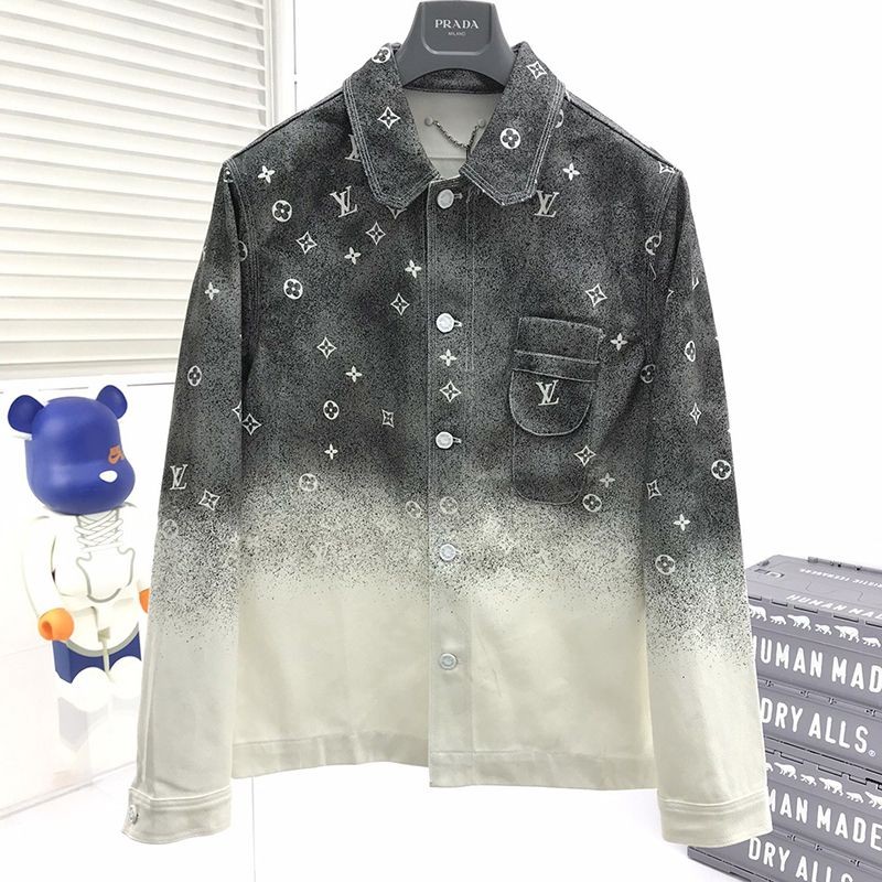 [Cutting-edge fashion ☆] Louis Vuitton shirt workwear shirt replica 1A96L9