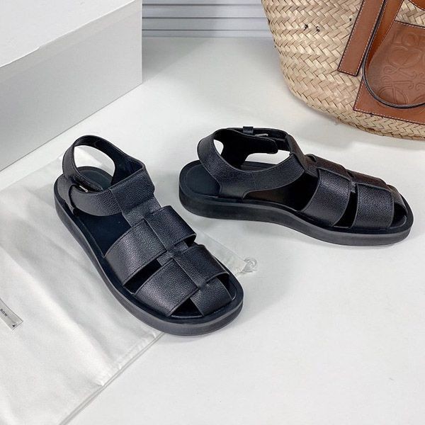The hottest topic! Zarow replica Fisherman leather sandals zae73368