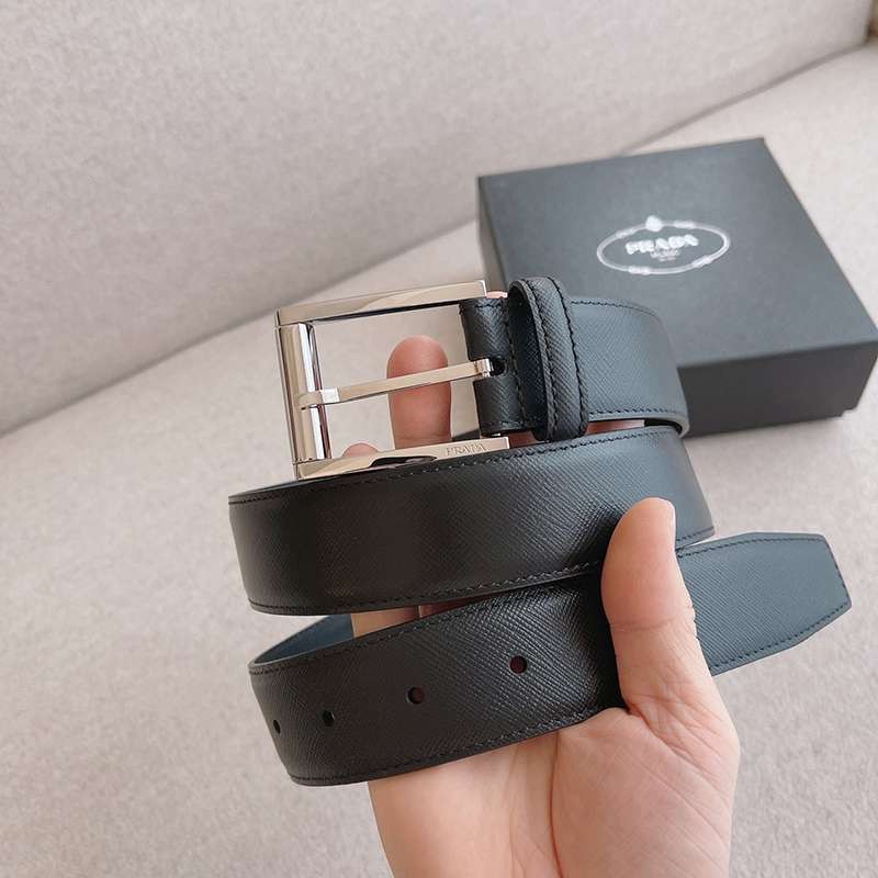 21-22AW Prada reversible belt, replica, grade N, 3.5cm, pug07951