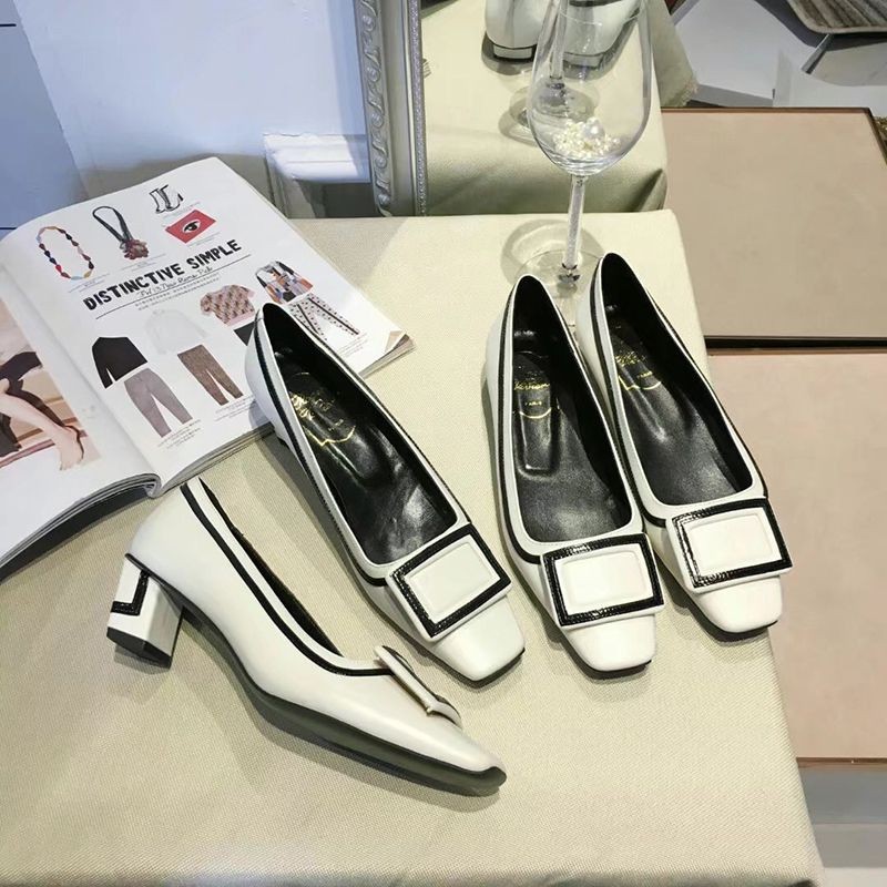 ★Popular in Japan! Roger Vivier Viv Shock Metal Buckle Patent Ballerina Fake rot71345