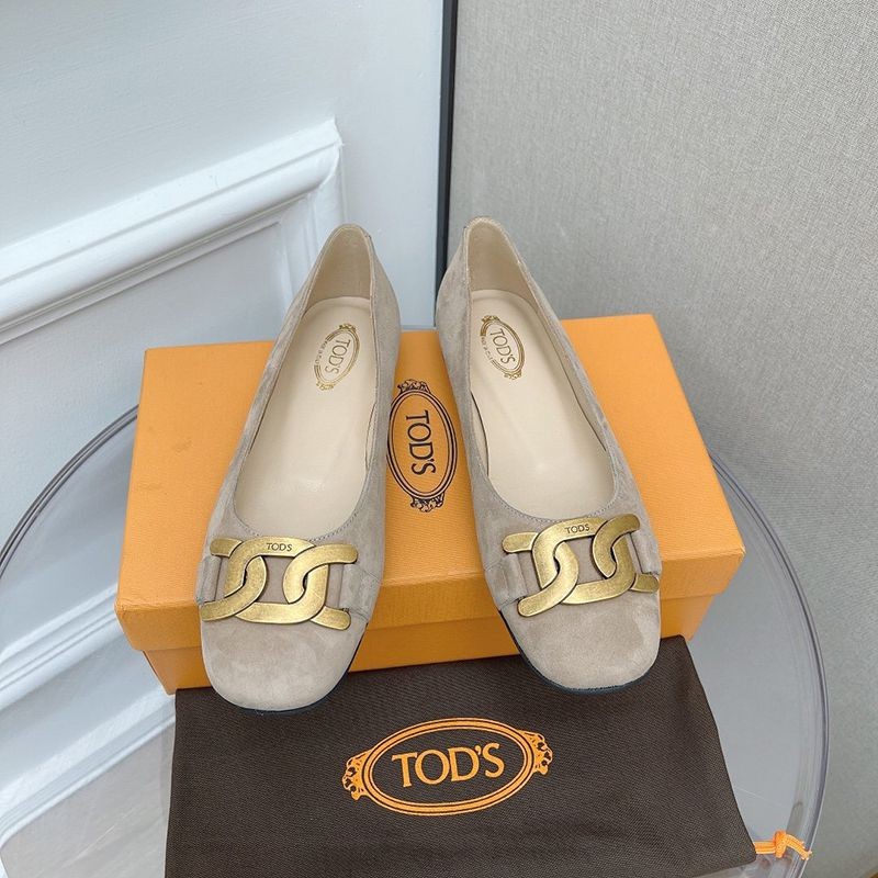 21-22AW Tod's Chain Motif Flat Shoes Replica toc78698