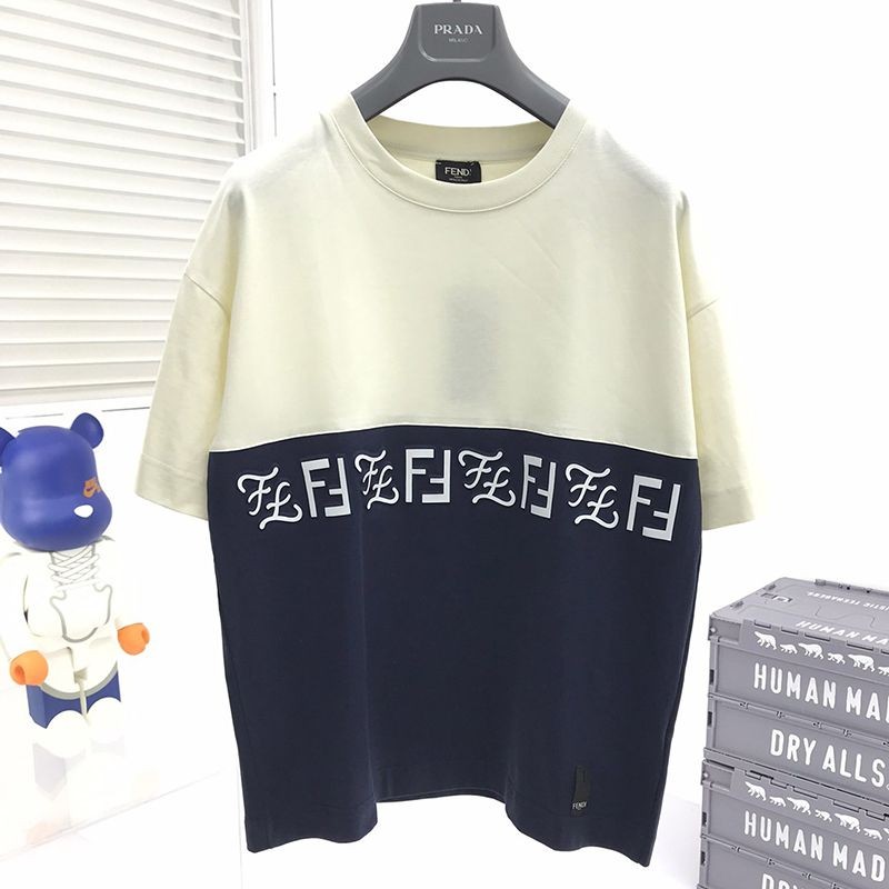 Hard to find Fendi Crew Neck Logo Jersey T-Shirt Fez31674 Hard to find Fendi Crew Neck Logo Jersey T-Shirt Fez31674